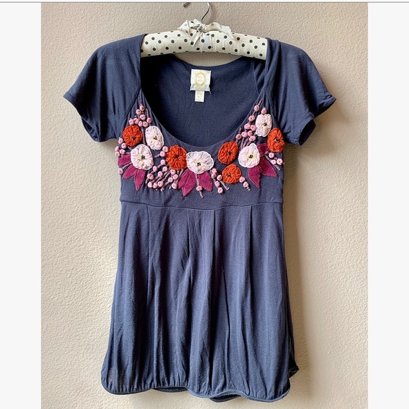 Anthropologie Embroidered Blouse - Picture 1 of 1